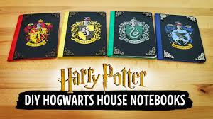 These colors correspond to each of the hogwarts houses. Harry Potter Diy Hogwarts House Notebooks Sea Lemon Youtube