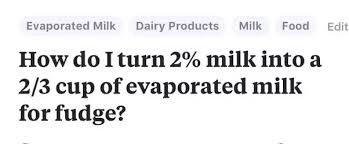 Here, the milk is quickly heated in one of. How To Turn Evaporated Milk Into Milk Quora