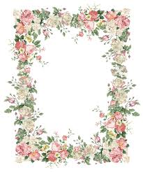 Free Digital Vintage Rose Frame Png Flower Treasure Vintage Rosenrahmen Freebies Flower Frame Png Rose Frame Flower Frame