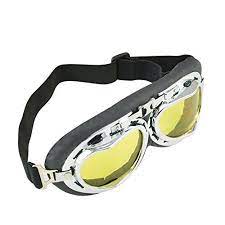 Vintage Motorcycle Goggles Over Glasses Aviator Pilot Style Cruiser Scooter Goggle Tactical Goggle Bike Helmet Safety Glasses Protective Eyewear Winter Windproo Motorcycle Goggles Vintage Motorcycle Bike Helmet