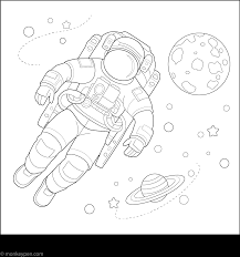Astronaut Coloring Pages