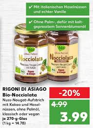 Buoni per l'uomo e per l'ambiente! Rigoni Di Asiago Bio Nocciolata 270g Glas Angebot Bei Kaufland