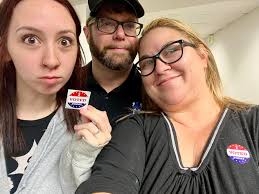 We voted as a family!! Kota Kay first Presidential election!! Chad Paschal