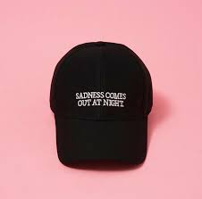 Sadness Comes Out At Night Cap From Foreveronline Night Cap Pastel Accessories Cap