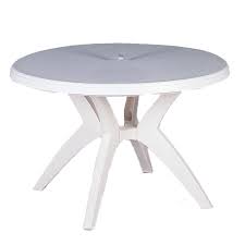 Mix and match brown mesh metal round outdoor patio dining table. Patio Table 48 Round Plastic Outdoor Patio Table