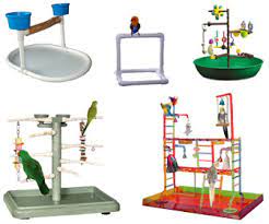 Fdc parrot bird perch table top stand metal wood 2 steel cups play for medium and large breeds 17.5 x 12.5 x 11. Perch Factory Plastic Table Top Bird Stands Pvc Parrot Perches