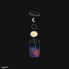 Download Premium Vector Of Daisy In A Container On A Black Background Black Aesthetic Wallpaper Black Background Wallpaper Black Backgrounds