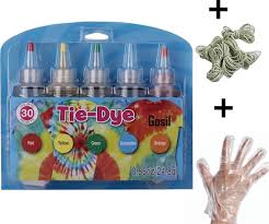 bol com tie dye kit van hoge kwaliteit kit 3 complete kit van 5 kleuren textiel tie dye