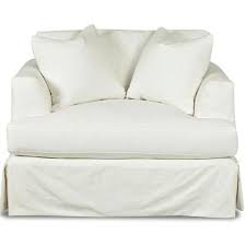 Slipcover Chair In 2020 Slipcovers For Chairs Chair And A Half Armchair