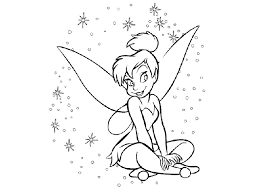 Barrie's 1904 play peter pan and its 1911 novelization peter and wendy, tinkerbell was the real star of walt disney's 1953 animated feature film  peter pan. tinkerbell steals the film with her antics and has become an unofficial mascot for disney. Tinkerbell Coloring Pages Coloring And Drawing
