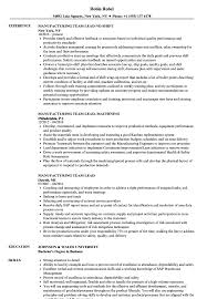 Resume team leader customer service curriculum vitae cv. Manufacturing Team Lead Resume Samples Velvet Jobs