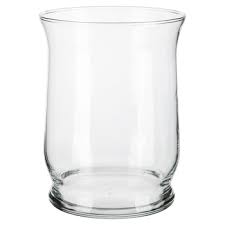 Hurricane glass vase 25 x 15 cm. Glass Hurricane Vase Hobby Lobby 132456