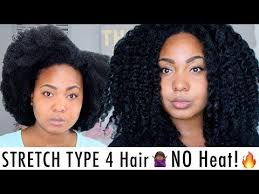 Here S A Quick Easy Tutorial On How I Ve Been Stretching My Type 4 Natural Hair For The Past Year The Best Natural Hair Styles Hair Without Heat Type 4 Hair