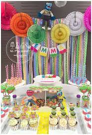 Muppets Birthday Party Ideas Photo 1 Of 36 Muppets Party Baby Party Decorations Baby Birthday Party Decorations