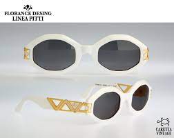Vintage White Hexagon Sunglasses Linea Pitti 556 80s Rare And Unique Nos Hexagon Sunglasses Vintage Eyewear Sunglasses Vintage