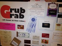 Use a brightly painted ladder to display christmas cards against any wall. Got Restaurant Gift Cards Start A Grub Grab Charity Auctioneer Jim Miller
