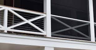 Sungmor pack of 4 garden plastic rail fence white pickets,94.5 inch length outdoor lawn patio protective guard edging boarder decoration visit the sungmor store 3.5 out of 5 stars 134 ratings Screen Porch Guardrail Building Codes Screen Tight Screening Systems