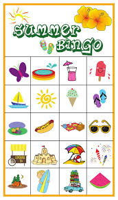 Free Printable Bingo Cards For Kids Summer Bingo Game With Free Printables Summer Bingo Bingo For Kids Bingo Games Free