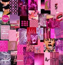 Neon Pink Colors Wall Collage Kit In 2021 Wall Collage Decor Wall Collage Picture Wall Bedroom