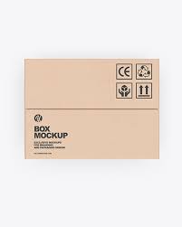 Download Kraft Paper Box With Cans Mockup In Box Mockups On Yellow Images Object Mockups