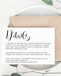 Maybe you would like to learn more about one of these? Wedding Details Card Template Wedding Information Card Etsy Diy Wedding Templates Wedding Enclosure Cards Wedding Direction Cards