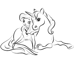 Princess With Unicorn Coloring Pages Princess Coloring Pages Coloring Pages Unicorn Coloring Pages