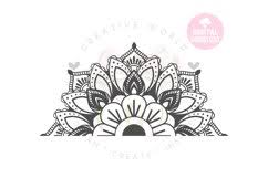 Download Half Mandala Car Decal Svg Mandala Svg Car Decal Svg 1324307 Cut Files Design Bundles