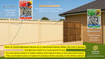 How to Install Bamboo Fence to a Colorbond Fence | DIY Guide ...