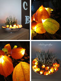 Herbst Diy Lichterkette Aus Lampingonblume Herbst Dekoration Diy Herbst Dekoration Basteln Herbst Dekoration