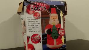 Shop for perfect christmas decorations gifts & festive décor. Reviewing My First Ever Christmas Inflatable 2003 8ft Santa W Tree Youtube