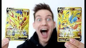 1 special gold version of zamazenta v. I Got Golden Zacian Zamazenta V Cards Youtube