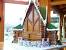 Pretzel Gingerbread Log Cabin