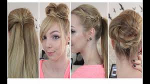 Maybe you would like to learn more about one of these? Tutoriel 4 Coiffures Simples Et Rapides Cheveux Lisses Youtube