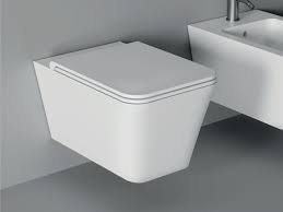 You can also choose grey painted cabinets to match a grey floor, making sure to choose contrasting shades of grey for both surfaces. Hide Square Wall Hung Toilet Hide Collection By Alice Ceramica Design Massimiliano Braconi