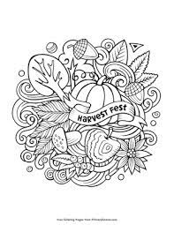 The deadline for participants to turn in their completed coloring page is friday, september 25, 2020 by 12:00 pm at any fnb banking center or the ice house gallery. Harvest Fest Coloring Page Free Printable Pdf From Primarygames