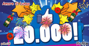 grazie a tutti 20000 fan - Free animated GIF - PicMix