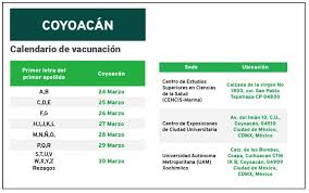 Secretaría de salud cdmx, משרד ממשלתי מקומי. Calendario De Vacunacion Alcaldias Cdmx Secretaria De Prevision Social