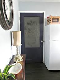 Interior half frosted glass doors. Remodelaholic How To Add A Glass Window To A Hollow Core Door