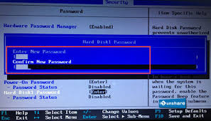 · set the supervisor password, user password, and power on password. Detailed Explanation Of Hdd Password Function