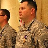 Spc. James Pearce, from Lebanon, Mo., and Pfc. Jesse