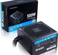 PowerSpec 500W Power Supply 80 Plus Certified Fixed Cable Non-Modular ATX  PSU Active PFC SLI Crossfire Ready Gaming PC Computer Switching Power