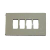 N° 1 suoneria living classic 12v. Placca 2 Posti Bticino Serie Magic In Alluminio Oxidal Confezione Da 10 Placche Ebay