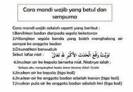 Niat mandi wajib selepas haid adalah nawaitul ghusla lifraf il hadatsil haidil lillahi ta'ala. Facebook