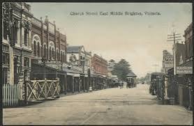 Victoria: Brighton: 'Church Street East Middle Brighton' postcard showing the Middle Brighton Railway Level Crossing Gates