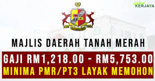 Jul 01, 2021 · 15 jul, 2021 (05 zulhijjah, 1442) waktu solat bagi kawasan kuala lumpur, putrajaya: Majlis Daerah Tanah Merah Buka Pelbagai Kekosongan Jawatan Gaji Maksimum Sehingga Rm5 753 00