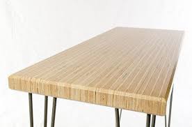 Laminated Baltic Birch Console Table With 3 Rod Adjustable Legs Dining Table Plywood Table Table
