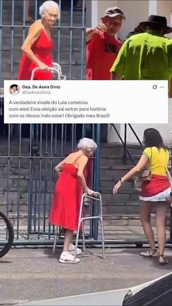 ❤️🇧🇷 A verdadeira virada do Lula começou com eles!, Uma das imagens mais emocionantes desta eleição foi ver nossos idosos indo às urnas, mostrando que a esperança não tem idade e que a democracia se ...
