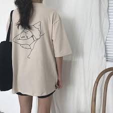 Itgirl Shop Love Sleeping Hug You Pillow Print Long Oversized T Shirt Aesthetic Apparel Tumblr Clothes Soft Grunge Pastel Go Oversized Tshirt Shirts Fashion