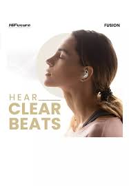 Buy Hifuture Fusion White Bean type Hybrid ANC in-ear style Earbuds  Bluetooth 5.3 Ultra Bass IPX5 Wireless Charge 2025 Online