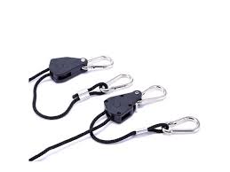 Pair Of 1 8 Inch Heavy Duty Adjustable Grow Light Rope Clip Hanger W Improved Metal Internal Gears 8 Feet Long Longest Ever 150lb Capacity Newegg Com